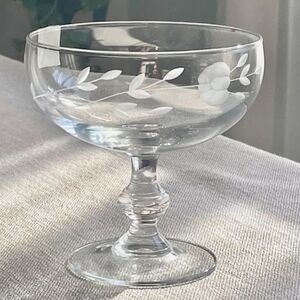 4 Princess House Heritage #507 8oz Pedestal Champagne/Sherbet Glasses NEW France